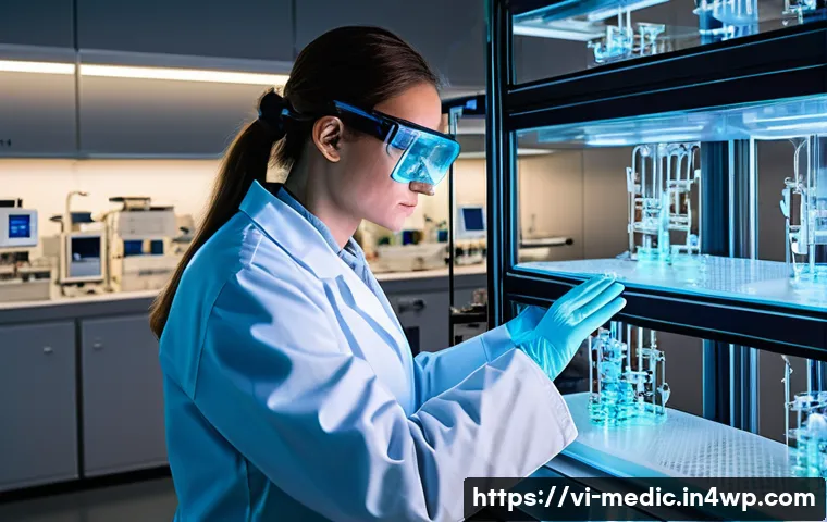 줄기세포와 바이오프린팅의 융합 - **Prompt 1: The Bio-Printing Future of Medicine**
    "A sophisticated, sterile laboratory setting a...